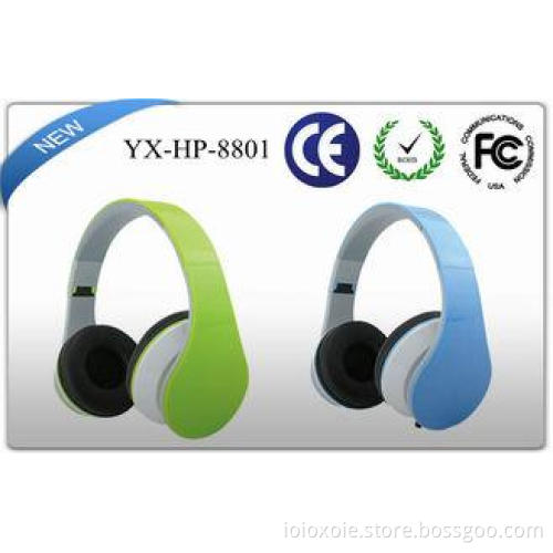 Ordinary Color Wired Stereo Headphone with Round Cable